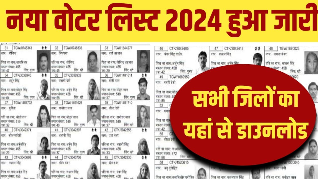 Voter List 2024 Download बिहार के सभी जिलों का वोटर लिस्ट यहां से